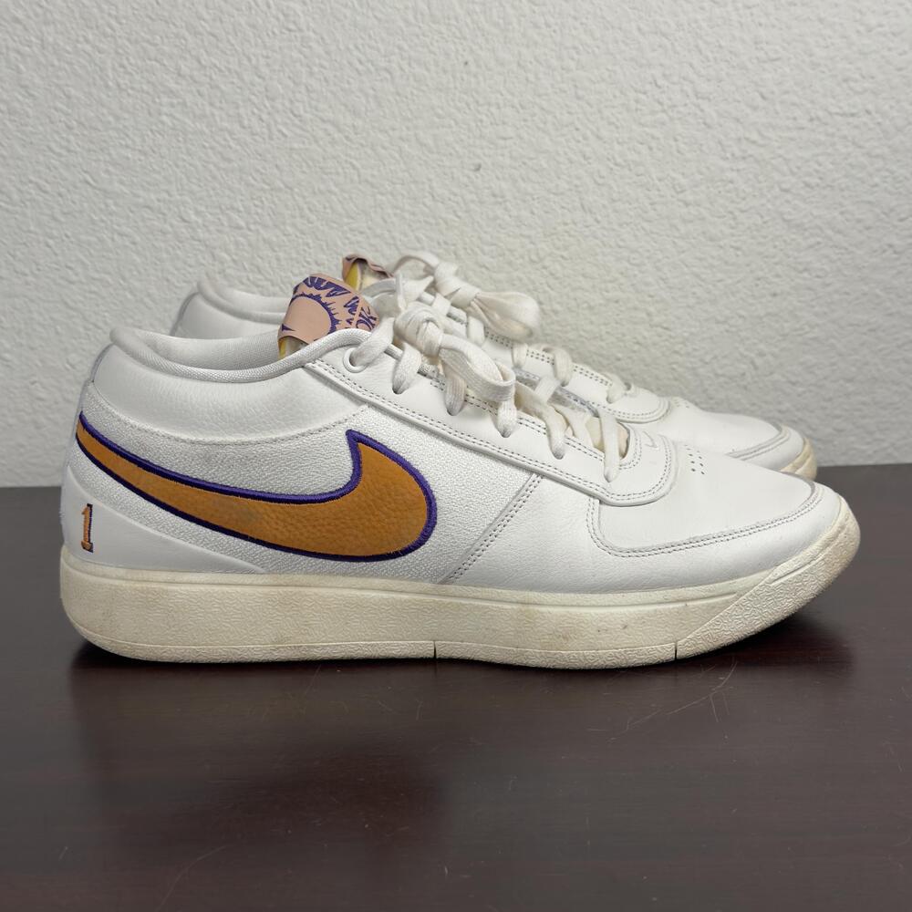 Nike Book 1 Chapter One Shoes Mens 12 White Orange Purple Basketball FJ4249-106